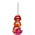 Produktbild: Kare Design Kerzenständer Lips, Rot, Lippen, handbemalt, Unikat, für Stabkerzen, Deko Objekt fürs Wohnzimmer, für Regale, Großer Kerzenhalter, 30x17x9 cm (H/B/T)