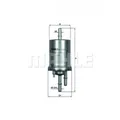 Produktbild: MAHLE ORIGINAL Fuel filter KL 156/3