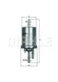 Produktbild: Kraftstofffilter Leitungsfilter KL 156/3 KNECHT für AUDI SEAT SKODA VW