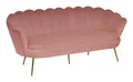 Produktbild: SalesFever Muschelsofa, 3-Sitzer - Samt Rose - 395295