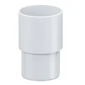 Produktbild: INEFA Fallrohr Verbinder, PVC DN100 / 100mm Weiß Ablaufrohrverbinder Dachrinnenzubehör, einfache Steckmontage, Made in Germany