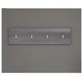 Produktbild: trendteam Garderobenpaneel Line/Skin Rauchsilber Grau, Garderobe Kleiderstange Kleiderhaken Flurgarderobe 80 x 21 x 2 cm