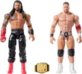 Produktbild: Mattel WWE Main Event Showdown, Serie #21 Roman Reigns vs LA Knight, Sammelfiguren, 2er Set, 15,2cm