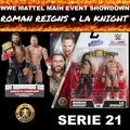 Produktbild: WWE MATTEL MAIN EVENT SHOWDOWN SERIE 21 ROMAN REIGNS & LA KNIGHT ELITE BASIC NEU