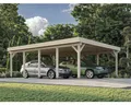 Produktbild: Doppelcarport Palmako Karl 40,6 m² 600x762 cm natur