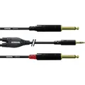 Produktbild: Cordial Audio Adapterkabel [1x Klinkenstecker 3.5 mm - 2x Klinkenstecker 6.35