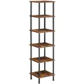 Produktbild: Regal Bücherregal mit 6 Ebenen schmales Eckregal Standregal Industrial Regal ...