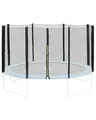 Produktbild: Terena Trampolin Netz 244 cm Ø – Trampolinnetz für 6 Stangen - Ersatznetz Sicherheitsnetz außenliegend – Trampolinnetz 160 cm hoch - UV-beständig und reißfest – Hochwertiges Trampolin Netz 244 cm Ø