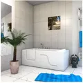 Produktbild: Acquavapore - Whirlpool Seniorenwanne Mit Tür S17-th-wp-r 75x150cm