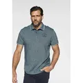 Produktbild: Poloshirt ARIZONA, Herren, Gr. L (52/54), grün (türkis, meliert), Piqué, Obermaterial: 100% Baumwolle, kontrastfarbene Details, normal, Shirts, Kurzarm, mit Polokragen, mit Print-Applikationen, aus Piqué-Stoff