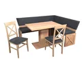 Produktbild: Stolebaenk Eckbankgruppe Mankato WS, (1x Eckbank, 1 x Tisch, 2 x Stuhl)