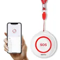 Produktbild: Drahtloses Notfallknopf für Senioren Rufsystem, Tuya WiFi Smart SOSNotfallkno...
