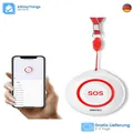 Produktbild: Tuya WiFi SOS-Notrufknopf | Notfallmeldung per App | Multiroom-Kommunika...