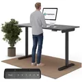Produktbild: Ergotopia Schreibtisch Desktopia One (elektrisch höhenverstellbarer Schreibtisch) schwarz 160 cm