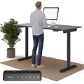 Produktbild: Ergotopia Desktopia One höhenverstellbarer Schreibtisch | elektrischer Schreibtisch höhenverstellbar | Bürotisch höhenverstellbar, Verstellbarer Tisch TÜV-geprüft, 7 Jahre Garantie 160x80 cm