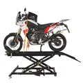 Produktbild: TRUTZHOLM Hydraulische Motorradhebebühne XL 560 kg Scherenhub Breite 60,5 cm Motorradheber Montagebühne Heber Motorradlift Scherenheber Hubständer Hebebühne für Motorräder Rampe in Schwarz