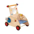 Produktbild: HABA 902 - Entdeckerwagen, stabiler Lauflernwagen aus Holz mit Stoffmaus, Mausve