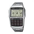 Produktbild: Herrenuhr Casio DATABANK CALCULATOR STEEL Schwarz Silberfarben