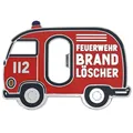Produktbild: LANOLU Flaschenöffner Magnet FEUERWEHR Geschenke für Feuerwehrmänner, magnetischer Flaschenöffner lustig für Männer, Feuerwehr Geschenke für Männer aus Metall