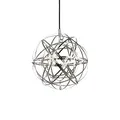 Produktbild: s.luce Atom LED Pendelleuchte Dimmbar Wohnzimmer Hängelampe modern, Farbe Chrom, Größe Ø 30cm
