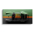 Produktbild: DOTCOMCANVAS® Leinwandbild Porsche 911, Leinwandbild Porsche 911 grün Panorama Wandbild Kunstdruck