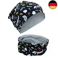 Produktbild: HECKBO Dinosaurier Skelett Beanie & Loop Schal - Wendemütze, 2-8 Jahre,