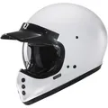 Produktbild: HJC V60 Solid Retro Motorradhelm Gr. M Vintage 80er Jahre weiß glanz