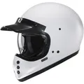 Produktbild: Motorrad Helm M - HJC V60 Solid - Retro Vintage 80er Jahre weiß glanz