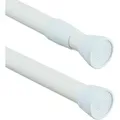 Produktbild: Relaxdays - Teleskopstange, 66–110 cm, Klemmstange für Duschvorhang, Gardine, Türrahmen, Edelstahl, ohne Bohren, weiß