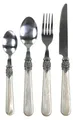 Produktbild: Chic Antique Linas Besteck Antique Champagner mit Silber Deko – 4er Set