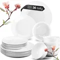 Produktbild: Moritz & Moritz Geschirrset für 12 Personen - 36 teilig - weiss - Basic