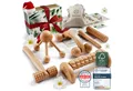 Produktbild: HELDSON Massageroller Massage Set, Set, 6 Massageteile, Reflexzonen-Karten & Baumwollbeutel im Geschenkset, Perfektes Wellness-Geschenk aus FSC-Holz – dermatologisch getestet