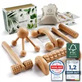 Produktbild: ® Premium Massage Set Holz 6 Teile FSC®100% - Diverse Massagegeräte & Massage...