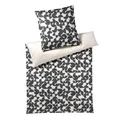 Produktbild: Elegante Mako Satin Bettwäsche Studio Graphic 24533-9 Grau 135x200