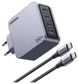 Produktbild: UGREEN Nexode Pro Ladeadapter 160W USB-C Buchse, USB-C Buchse, USB-C Buchse, USB-A Buchse USB PD Schwarz, Grau Innenbereich