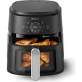 Produktbild: Philips Airfryer Serie 2000, 4,2l, RapidAir, Digital, schwarz (NA221/00) - Silber