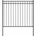 Produktbild: vidaXL Gartenzaun Stahl 1,81x1,5 m Schwarz 146315