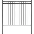 Produktbild: vidaXL Gartenzaun Stahl 1,81x1,5 m Schwarz