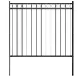 Produktbild: vidaXL Gartenzaun Gartenzaun ASSEN Stahl 1,7 x 1,5 m Schwarz, (1-St)