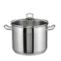 Produktbild: Universal Kochtopf XL 10/15/20 L Glas Deckel Induktion Topf Groß Griff Edelstahl