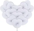 Produktbild: Fächer Hochzeit 48 Stück Handfächer Weiß Hochzeitsfächer Herz Hochzeitsdeko