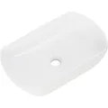 Produktbild: Fackelmann Aufsatzbecken oval 50 cm Weiß 50 x 31 x 12,5 cm Keramik Waschtisch