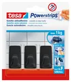 Produktbild: tesa® 58278-00000-20 Powerstrips® Systemhaken - ablösbar, S Eckig schwarz Small 