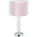 Produktbild: Relaxdays Tischlampe, Mehrfarbig, Metall, Glas, Textil, 26x47x26 cm, Lampen & Leuchten, Innenbeleuchtung, Tischlampen, Tischlampen