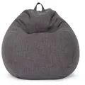 Produktbild: Green Bean Sitzsack, Dunkelgrau, Textil, Füllung: Styroporkugeln, Oval, 80x90x50 cm, Hergestellt in Deutschland, Wohnzimmer, Hocker, Sitzsäcke, XXL Sitzsäcke