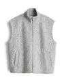 Produktbild: OPUS Damen Sweatjacke | GULUNI Regular Sweatweste in Bouclé Optik Hazy Fog Melange, 42