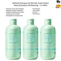 Produktbild: Hairburst Shampoo für Fettiges Haar, Kopfhaut & Ansätze Tiefenreinigend 3x350ml