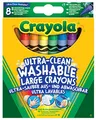 Produktbild: Crayola – Wachsmalstifte, 8 Stück, für Schule und Kreative Aktivitäten, 8 Farbtönen, 52-3282