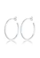 Produktbild: Elli Ohrringe Damen Creolen Basic Strukuriert Hammerschlag in 925 Sterling Silber