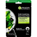 Produktbild: Garnier ack Textile Mask With Seaweed Extract Pure Charcoal Skin Natura L S (Black Tissue Mask) 28 (115036)